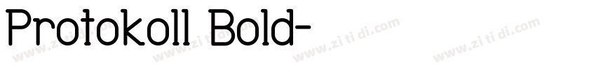 Protokoll Bold字体转换